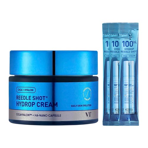 VT COSMETICS Набор для увлажнения с микроиглами и гиалуроновой кислотой, 50мл + 3шт по 2мл