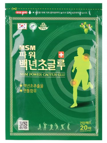 DAEJEON Пластыри для тела с экстрактом опунции и ментолом, 20шт