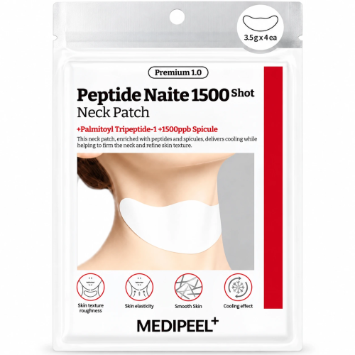 MEDIPEEL Омолаживающая патч-маска для шеи, 4шт по 3.5гр