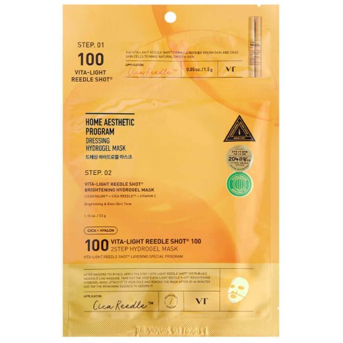 Vt Vita-Light Reedle Shot 100 2step Hydrogel Mask.