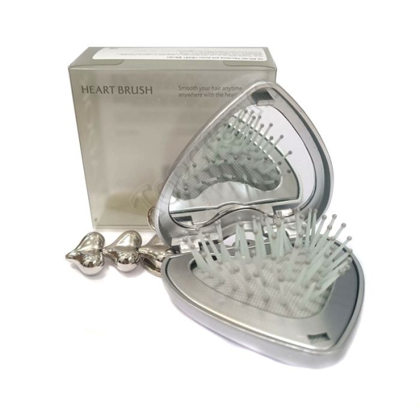 Lador Складная расчёска-брелок серебро