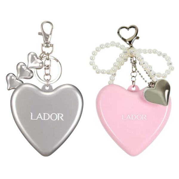 Lador Складная расчёска-брелок розовый