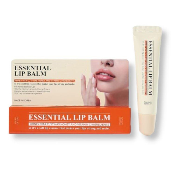 TENZERO Увлажняющий и питательный бальзам для губ с медом и витамином C, 9гр