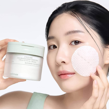 CELIMAX Пилинг-пэды от воспалений с Cica, 60шт