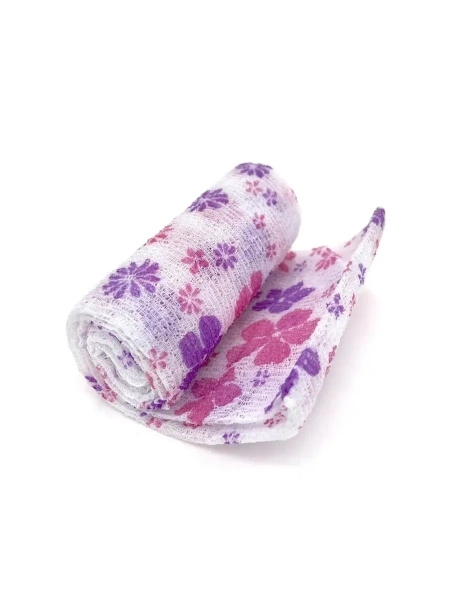 SY Shower Towel Корейская массажная мочалка для тела, пилинг-скраб уход, розовая, 30х90см